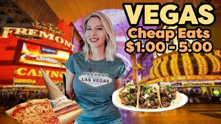 BEST amp Worst Las Vegas Fremont CHEAP EATS  Budget Meals Downtown Las Vegas Travel Tips [upl. by Airlie]