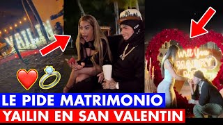 TEKASHI SORPRENDE A YAILIN EN SAN VALENTIN LE PROPONE MATRIMONIO [upl. by Amluz]