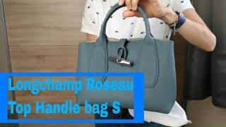 LONGCHAMP Roseau Top Handle Bag Small  Review amp What fits  Birthday Haul Part 2 [upl. by Auqinehs]