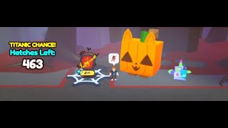 🎃HATCHING TITANIC PUMPKIN CAT🎃PS99 HALLOWEEN UPDATE 🔴LIVE🔴 [upl. by Eiruam]