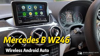 Mercedes B W246 1114 Retrofitted Wireless Android Auto [upl. by Aramois543]