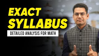 Exact Math Syllabus for JEE Main 2024  In Depth Analysis  Must Watch  Anup Sir [upl. by Ern272]