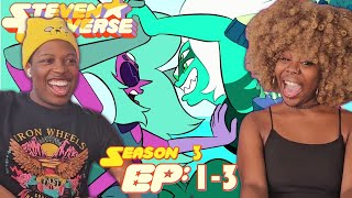 ALEXANDRITE VS MALACHITE Steven Universe Season 3 Episodes 13 FIRST TIME REACTION Gem Drill [upl. by Orlanta242]