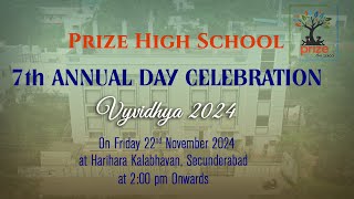 Prize High School  7th Annual Day Celebration  Live Streaming at 200 pm [upl. by Nabala164]