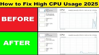 Fixed CPU 100 Usage In Windows 10 amp 11  Reduce High CPU Usage  How to Fix High CPU Usage 2025 [upl. by Esilram453]