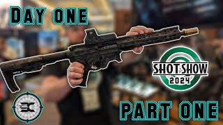 Shot show 2024 day 1 Part 1  Christensen arms Glock BampT Inforce Springfield Armory [upl. by Brande248]