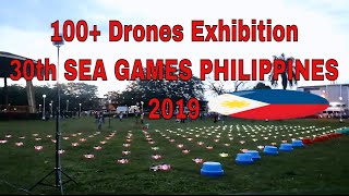 DRONE EXHIBITION SEA GAMES PHILIPPINES 2019 quotWE WIN AS ONEquot [upl. by Ameehs]