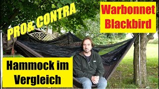 Hammock im Vergleich Warbonnet Blackbird XLC [upl. by Tavi]