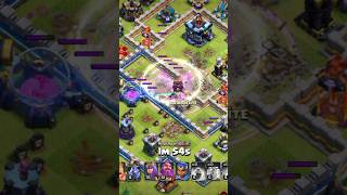 Best Blimp attack ever part1 clashofclans shorts blimp invisibilityspell th13 th shortsfeed [upl. by Alegnad]