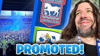 Ipswich win PROMOTION Ipswich 20 Huddersfield VLOG [upl. by Lucia]