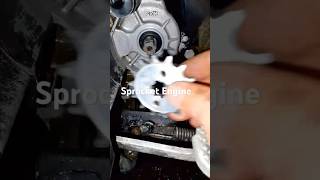 How to put sprocket engine automobile viralvideo shortvideo cylinderhead motoblog [upl. by Arikaahs]