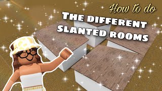 HOW TO MAKE YOUR SLANTED ROOFS GO THE WAY YOU WANT THEM TO  Bloxburg [upl. by Omlesna]