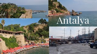 Walking Tour in Antalya Turkey  The Roman Harbor Area  Mediterranean Sea  Part Two [upl. by Ylenats]