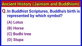 Complete Ancient History MCQs for Competitive ExamsPart  6  Jainism and Buddhism MCQs [upl. by Alyam]