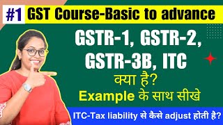 1 What is GSTR1 GSTR2 GSTR3BITC In detail  GST basic to advance sikhe [upl. by Conroy]