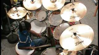 Avenged Sevenfold  Afterlife Live Drum Cover Jonah Rocks 5 Year old drummer [upl. by Nalda393]