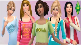 Disney princesses comfy clothes from Ralph breaks the Internet Sims 4 Create a sim [upl. by Burtie986]