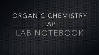 Lab Notebook [upl. by Elleina166]