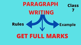 English Grammar Class 7 Paragraph Writing  English By Shweta Maam [upl. by Hills27]