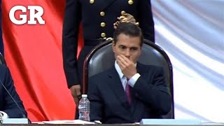 Las caras de EPN en la investidura [upl. by Aklog]