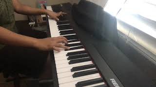 Chandni Raat  Ali Sethi  Piano  Cover  Shiuli [upl. by Tisman]