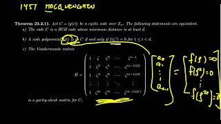 BCH Codes [upl. by Bellaude441]