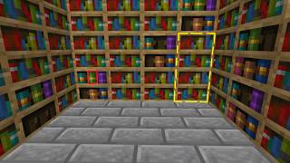 Easy Bookshelf Door Tutorial For Minecraft Bedrock [upl. by Wixted]