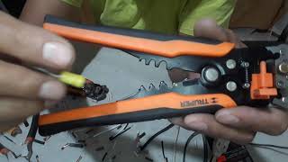 Pinza pelacable automática automatic wire stripper Truper Klein Tools Stanley toolcraft electricos [upl. by Barnabas523]