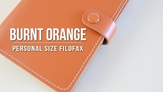 Burnt Orange Filofax Planner  Personal Size [upl. by Sidney]