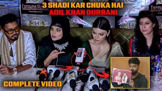 UNCUT Rakhi Sawant With Sherlyn Chopra Press Conference Against Slams ExHusband Adil Khan Durrani [upl. by Wehtam]