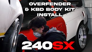 Installing Overfenders on my 240sx [upl. by Yrmac]