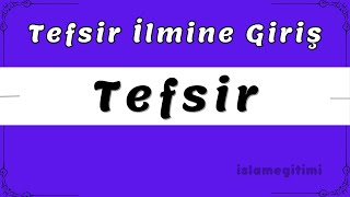 Tefsir İlmine Giriş  Tefsir Kitabı 1 Ders  Medine Arapça Hazırlık 4 Dönem Kitabı [upl. by Uaeb787]