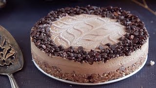 Espresso Salted Caramel Raw Cheesecake Vegan [upl. by Silera]