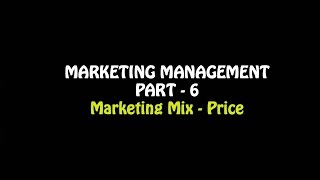 Marketing Mix  PrincePricing Strategy Marketing Management Part  6 Business Studies Class 12 [upl. by Mohorva692]