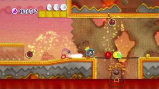 Kirbys Epic Yarn  OFFICIAL E3 trailer Nintendo Wii [upl. by Ahsiaa]