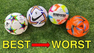 What is the BEST match ball in 2022  Ranked from BEST to WORST [upl. by Roger45]