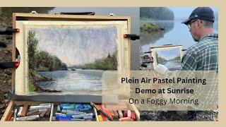 Plein Air Pastel Painting Demo at Sunrise [upl. by Lali]