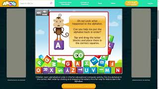 Alphabetical Order Learn to Put Things in ABC Order • ABCya Play by 7 years old Girl kid [upl. by Mercorr]