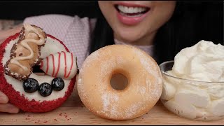 SIMPLE FOOD SIMPLE SOUNDS CONTINUES ASMR DESSERT NO TALKING  SASASMR [upl. by Maurise]