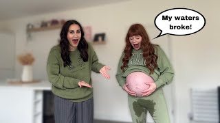 WATERS BREAKING PRANK🤰🏻💦 AD [upl. by Idnyc677]