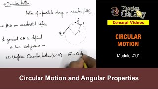 Class 11 Physics  Circular Motion  1 Circular Motion and Angular Properties  For JEE amp NEET [upl. by Bert357]