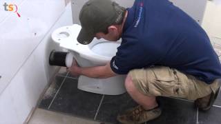 Tommys Trade Secrets  How to Install a Toilet Pan amp Cistern [upl. by Naujek321]