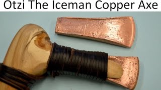 How to make an Otzi the Iceman Copper Axe Blade Ancient Bushcraft Survival Skills [upl. by Laidlaw]