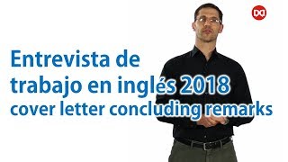 Entrevista de trabajo en inglés  Cover Letter Comentarios [upl. by Jerrold]