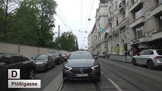 Strassenbahn Wien 2024 Linie D [upl. by Wind777]