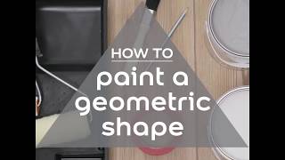 How to Paint Geometric Wall amp Geometric Shape with Dulux [upl. by Khalil433]