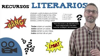 Recursos literarios  Explicación con EJEMPLOS [upl. by Nelia]