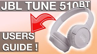 Beginners Guide JBL TUNE 510bt Headphones How to use [upl. by Aninat]