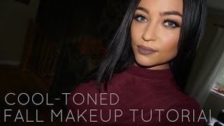 Cool Toned Fall Makeup Tutorial  Stephanie Ledda [upl. by Ahsaeit224]