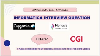 IICS MNC Interview Questions  CGI  Mphasis  Trianz  Must know before attending interview [upl. by Martel]